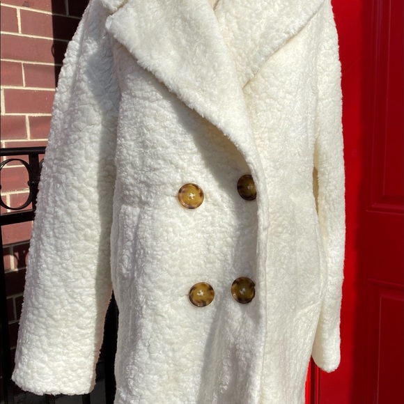 Kate Spade teddy cream coat
